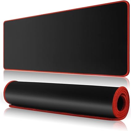 PLAIN MOUSEPAD BLACK/Red/Blue-- BIG (800 X 300 X 3MM)(11.8x31.5x0.12 Inches). 