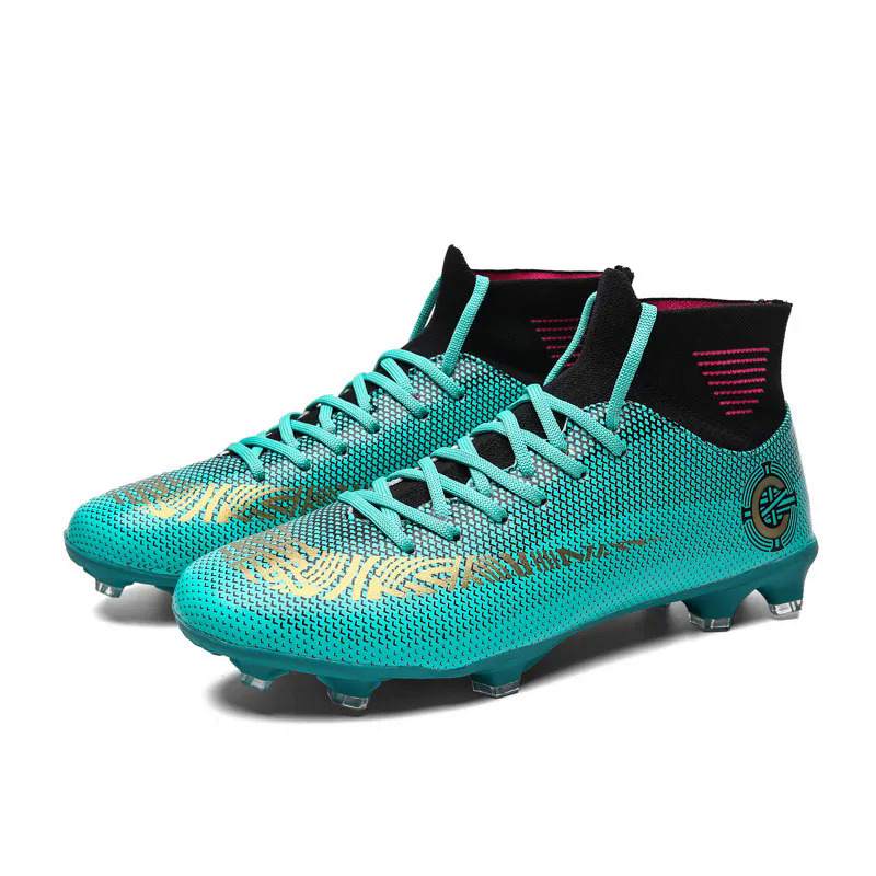 2023 New Adult Soccer Boots Men Professional Soccer Cleats Light High-top Men's Football Shoes Long Spikes Football Sneakers Men. 