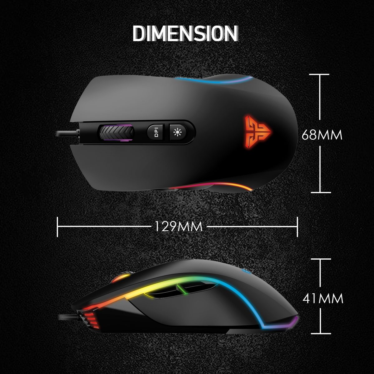 FANTECH X16 THOR II  V2  | x9 MACRO RGB GAMING QUALITY MOUSE. 