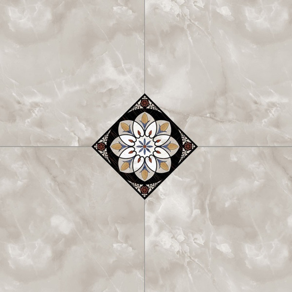 10Pcs Self-adhesive PVC Waterproof Floor Tile Diagonal Sticker. 