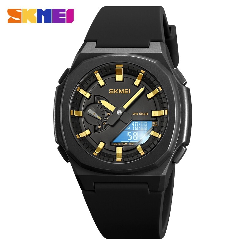 SKMEI Men Electronic Watch Duplex Watch 50 meter Waterproof Multifunctional Wristwatch Fashion Business Style For Men 2091. 