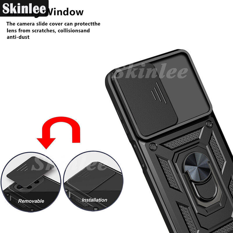 Phone Case for Sharp Aquos V6 plus Back Cover Hard Armor Shockproof Camera Protection Handphone Casing for Sharp Aquos V6 + Phone Cases Navigation Holder Ring Cover. 
