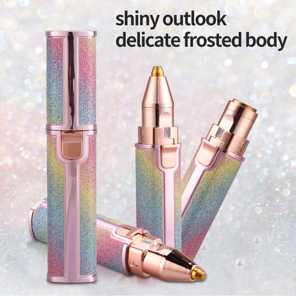 2 in 1 Mini Electric Epilator And Hair Remover For Body And Facial Hair Rechargeable. 