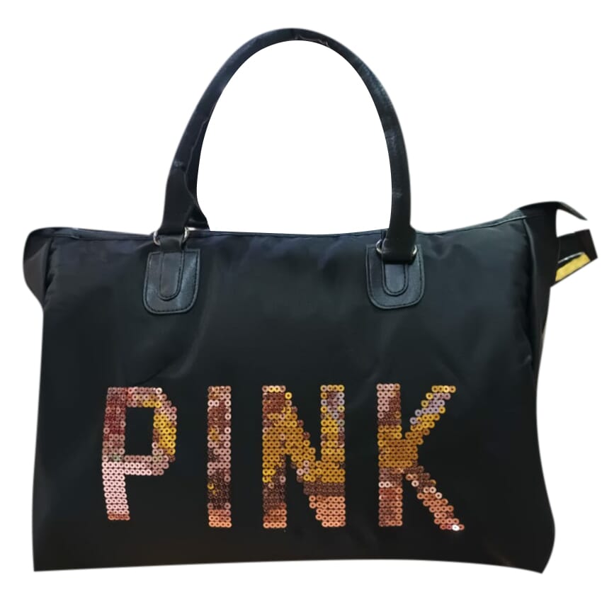 Pink Brand Luxury Travel Bag Gym Bag Length 42Cm Height 30Cm Wedth 25Cm. 