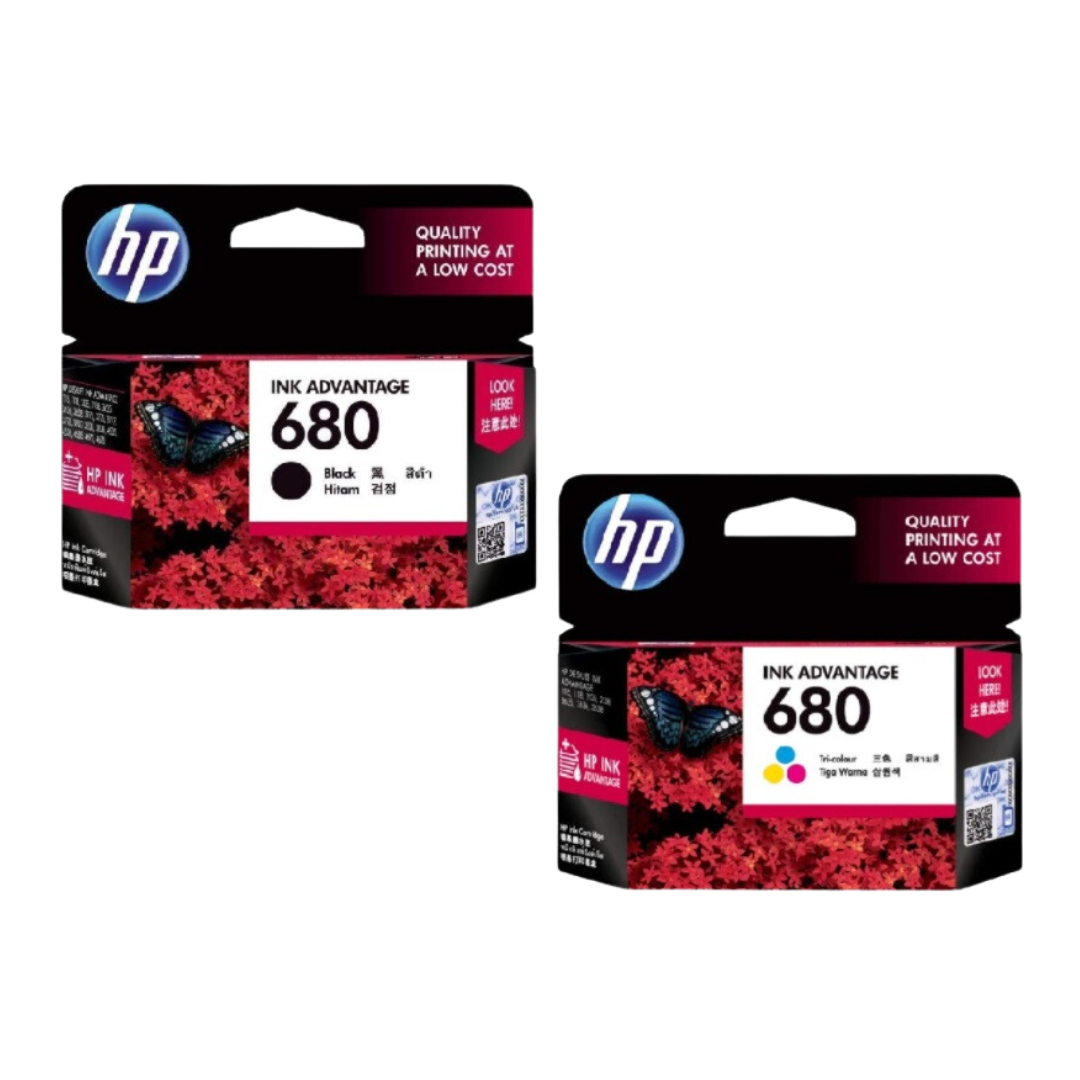 HP 680 Cartridge Set Black and Colour