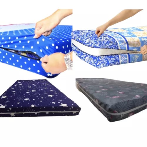 Mattress cover-Mattress Cover with Zip- for Protect Mattress Size - single(6X3),double(6X4),Twin(6X5). 