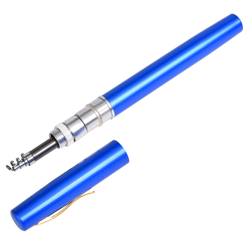 FG 1.4/1.6M Mini Pen Fishing Rod Retractable Pocket Ice Fishing Pole Ultra-Light Portable Long Casting Raft Fishing Rod