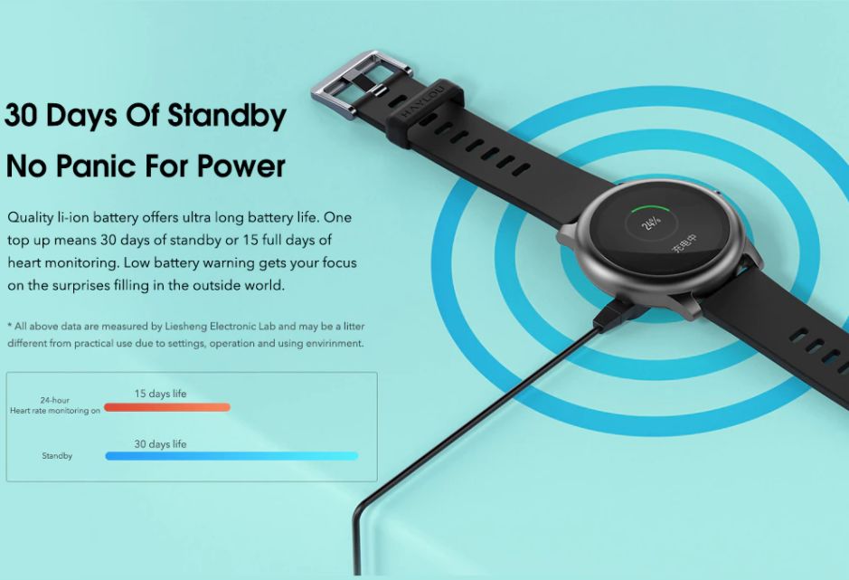 Xiaomi Haylou Solar LS05-1 Smart Watch Black. 