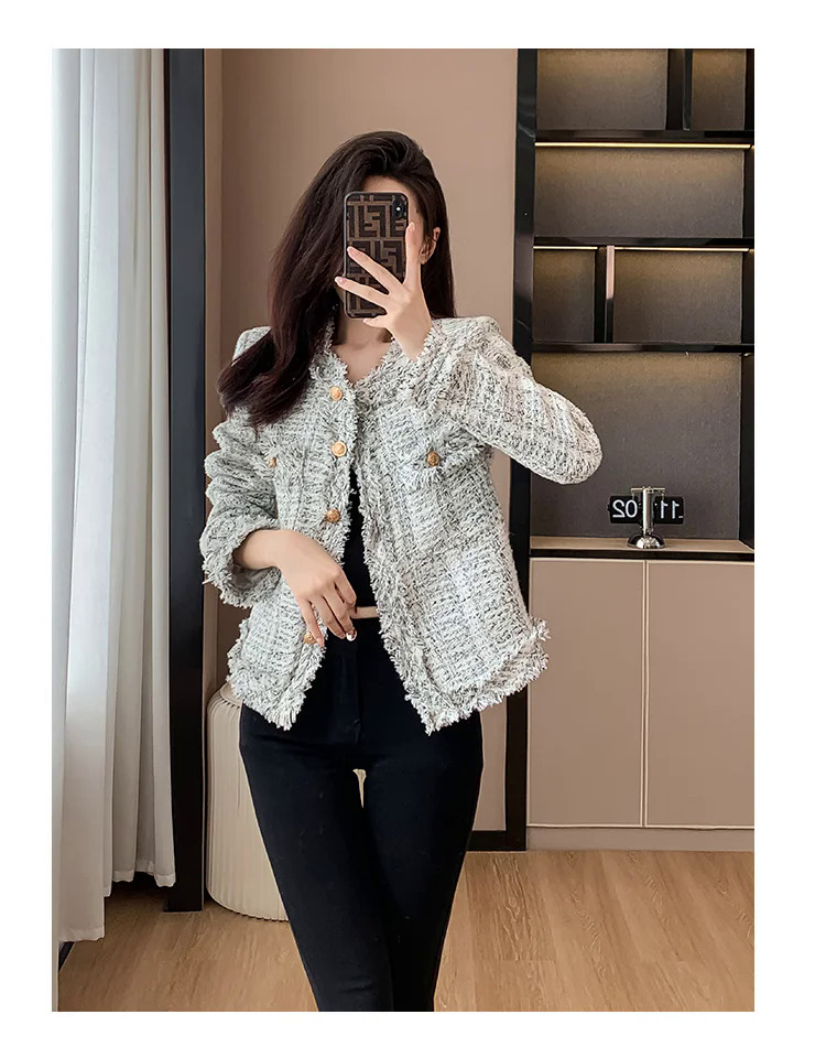 Korean deals tweed jacket