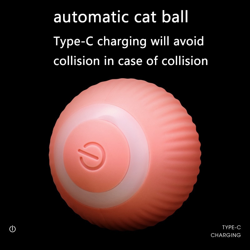 Smart Cats Toys Automatic Rolling Ball Electric Cat Toys Interactive Cat Playing Training Self-moving Kitten Toy Pet Accessories. 