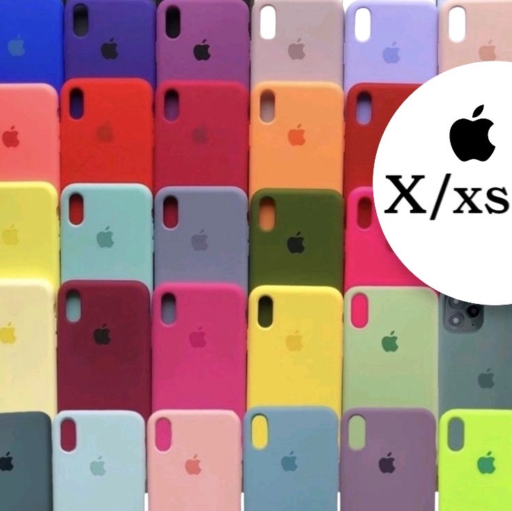 OG Luxury Premium Silicone Case For iPhone X/ Xs Back Cover with Logo Case for Girls Boys Cute Design New Colors