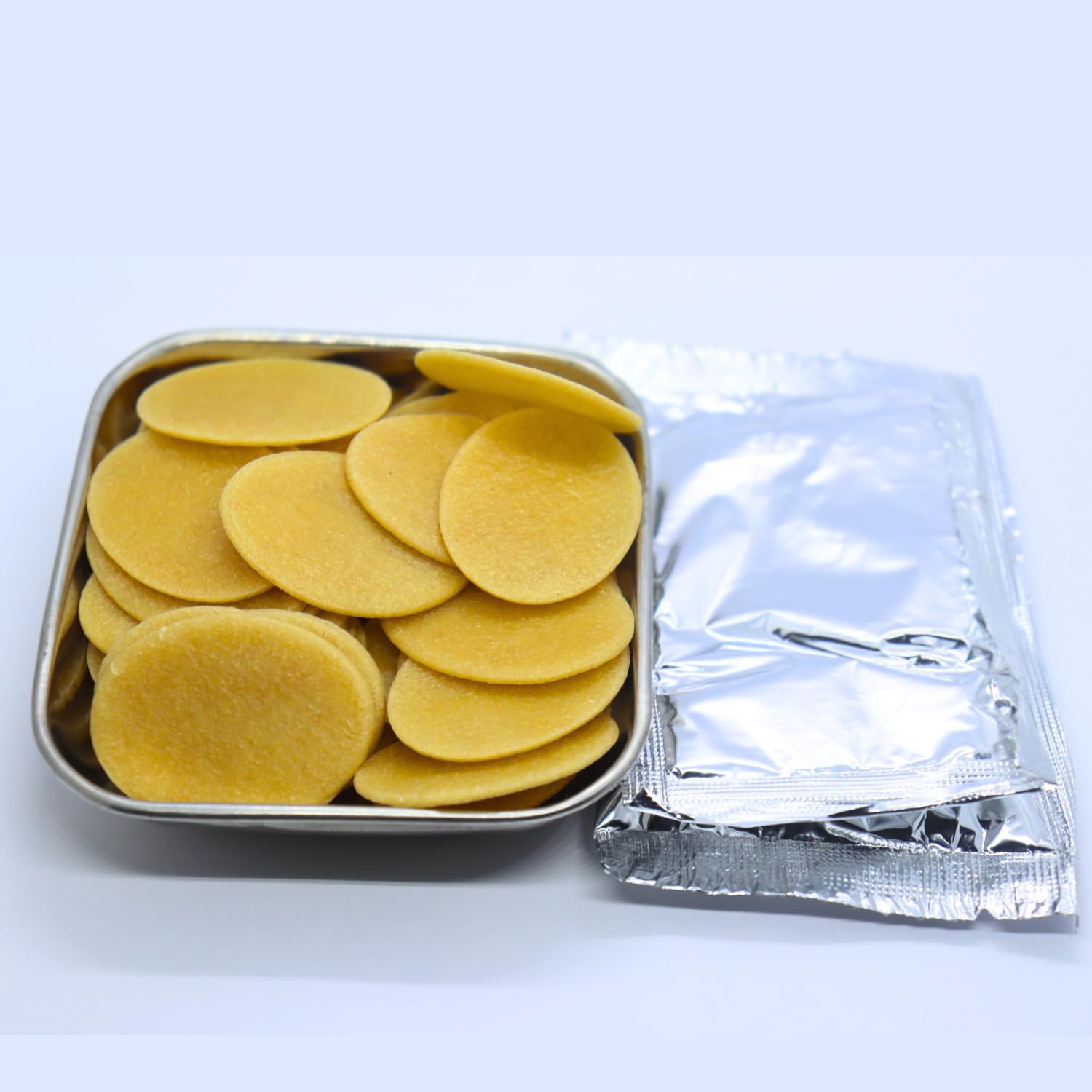 Chatorein Shyam Handmade Pani Puri Pellets | Premium Papad Fryums - 40 Pcs | Ready To Fry  (FROM INDIA) SAM. 