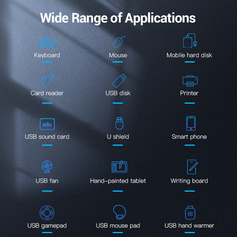 Vention USB HUB 2.0 Multi 5 USB Port Adapter with Micro Charge Power High Speed OTG for Macbook Pro PC Laptop Lenovo Xiaomi PS4 Xbox One Flash Drive HDD USB Splitter. 