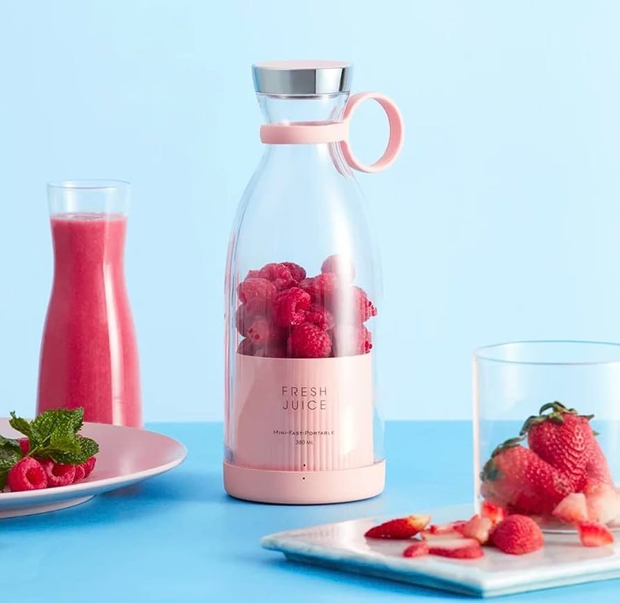Fruits Portable Juicer Blender Wireless Baby Feeder Kids Easy Juice Maker Carry In Hand Bottle with Tight Lid