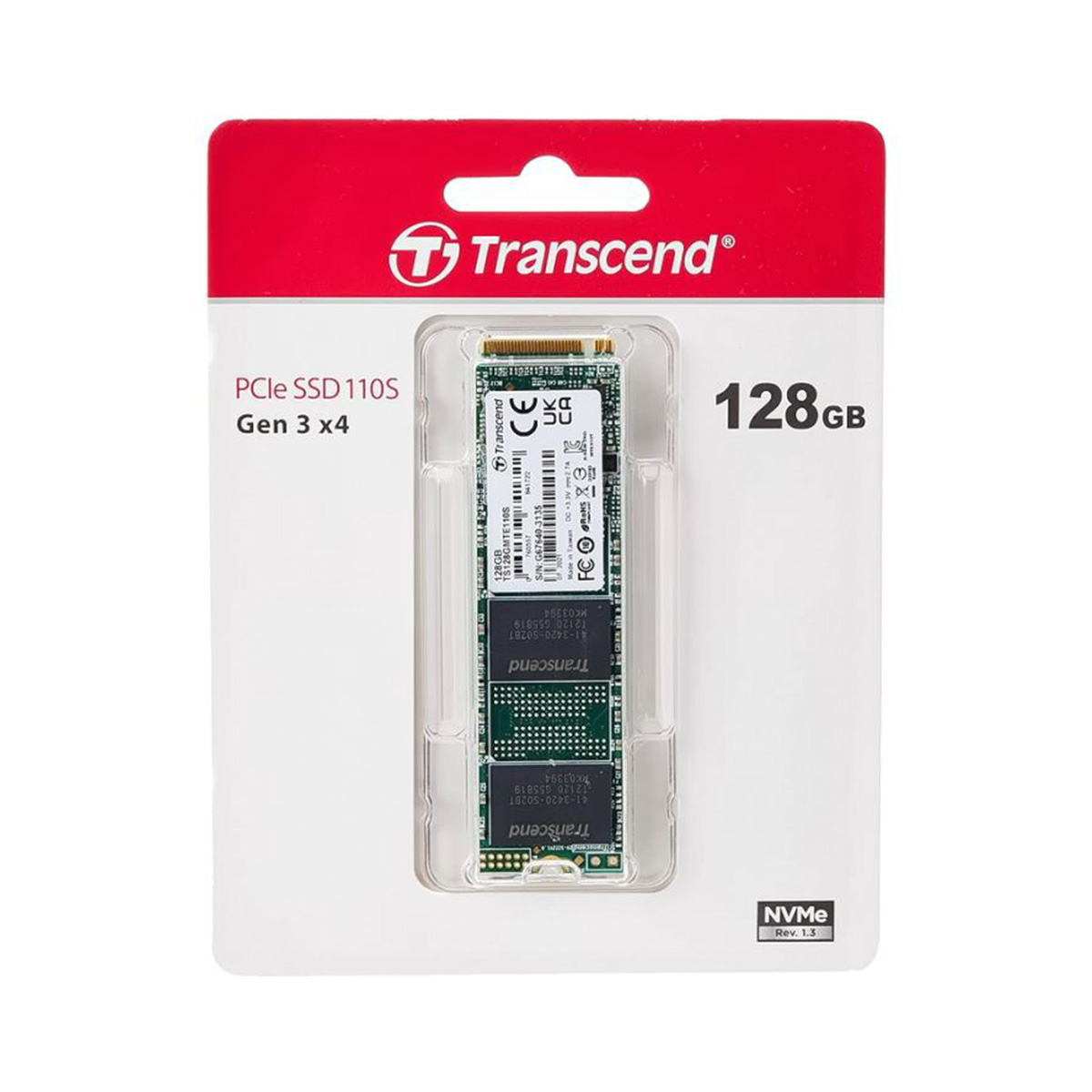Transcend 110S 128GB 2280 (M-Key) PCIe Gen3x4 SSD Drive