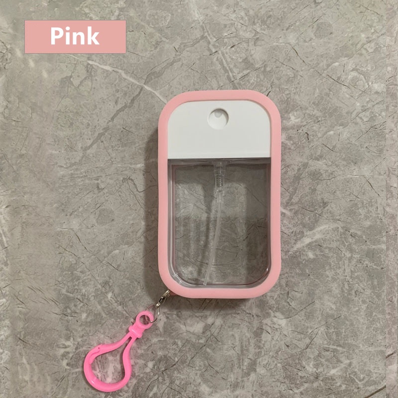 50ml Touchland Style Spray Bottle silicone with keychain Twist Open Refillable COMPLETE SET/A01025. 