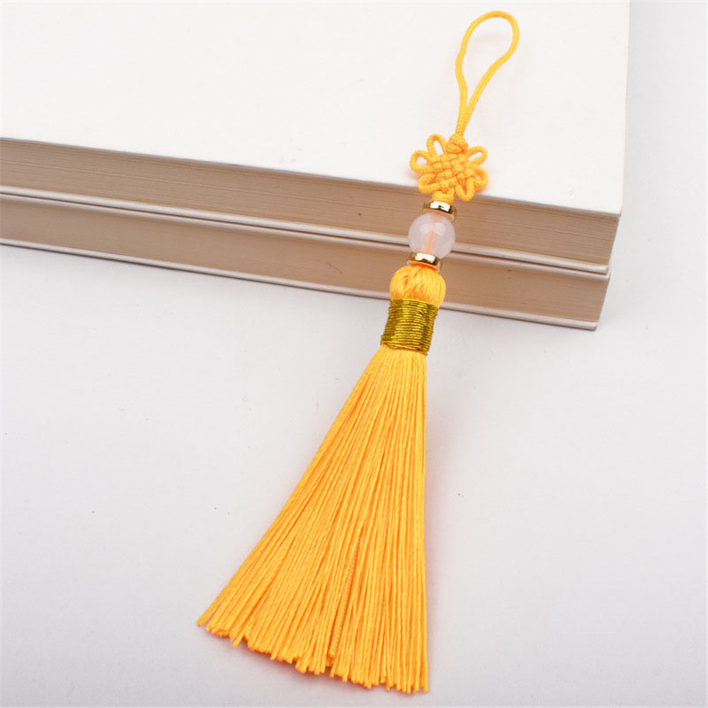 Hanging rope Key chain Handmade Polyester Tassel Bag pendant 13cm ...