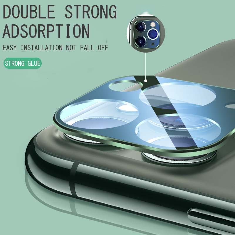 【ThinkWay】For iPhone 12 Pro Max Back Camera Lens Tempered Glass Original Candy Color Camera Lens Protection Sticker iPhone11ProMax Fundas. 