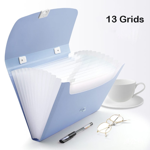 【HOT】 A4/A3/B5 Paper Multi-Function 13 Grids Folder Handheld File ...