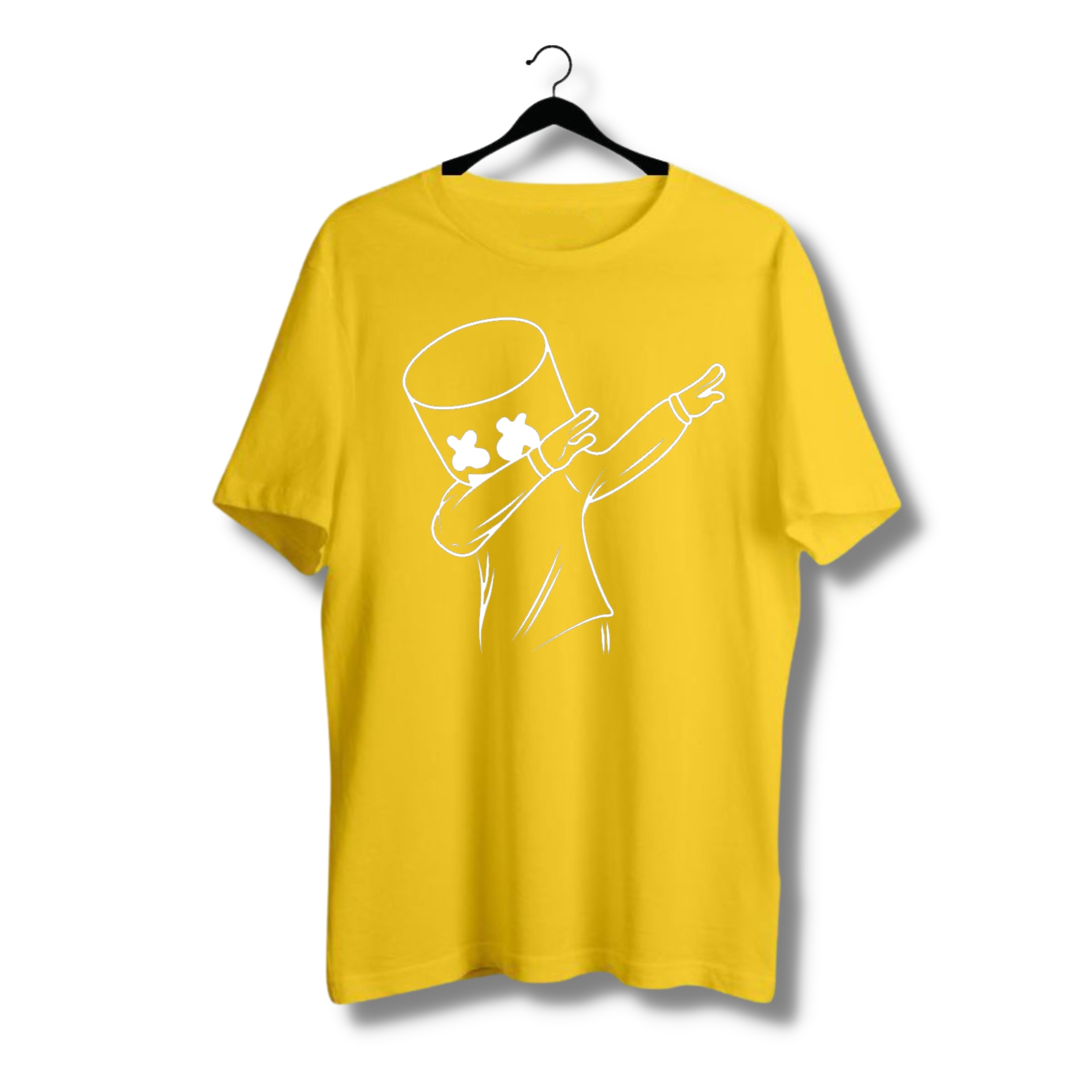 Marshmello dab Yellow Unisex Tshirt  men  women