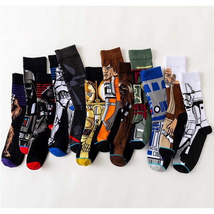 【WEJA】Movie Men Socks Trend Mid tube Anime Character Women Socks. 