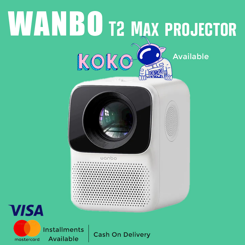 WANBO T2 Max Android 9.0 Native 1080P 250ANSI Lumens 1080P Projector(Xiaomi)