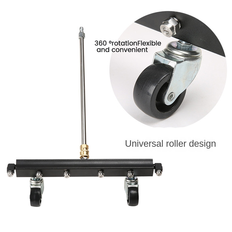 Pressure Washer Under Carriage Cleaner Power Washer Attachment for Car Chassis Cleaning Equipped 6 Fan Nozzle Ground. 
