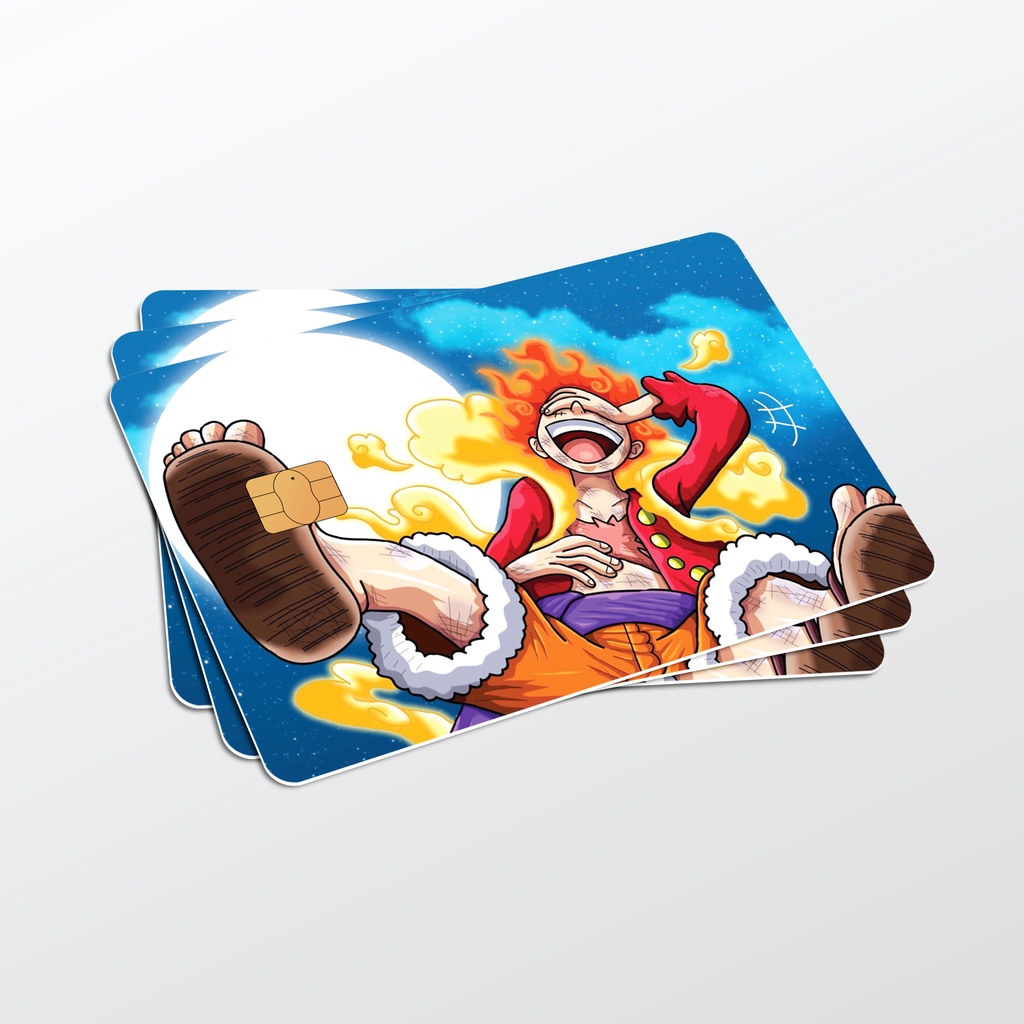 KapzLegacy One Piece Anime ATM Bank Sticker Card Cover Access Touch n Go Skin Bank Debit Credit TnG Cards Chip. 