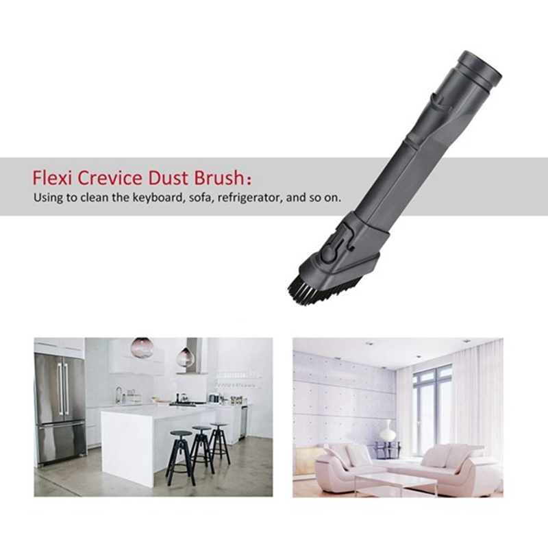 Flat Nozzle Brush Suction Head for Dyson V6 DC30 DC34 DC52 DC72 Vacuum Cleaner Spare Parts Accessories 2 in 1 Brushes. 