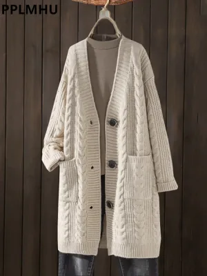 Thick long sweater on sale coats