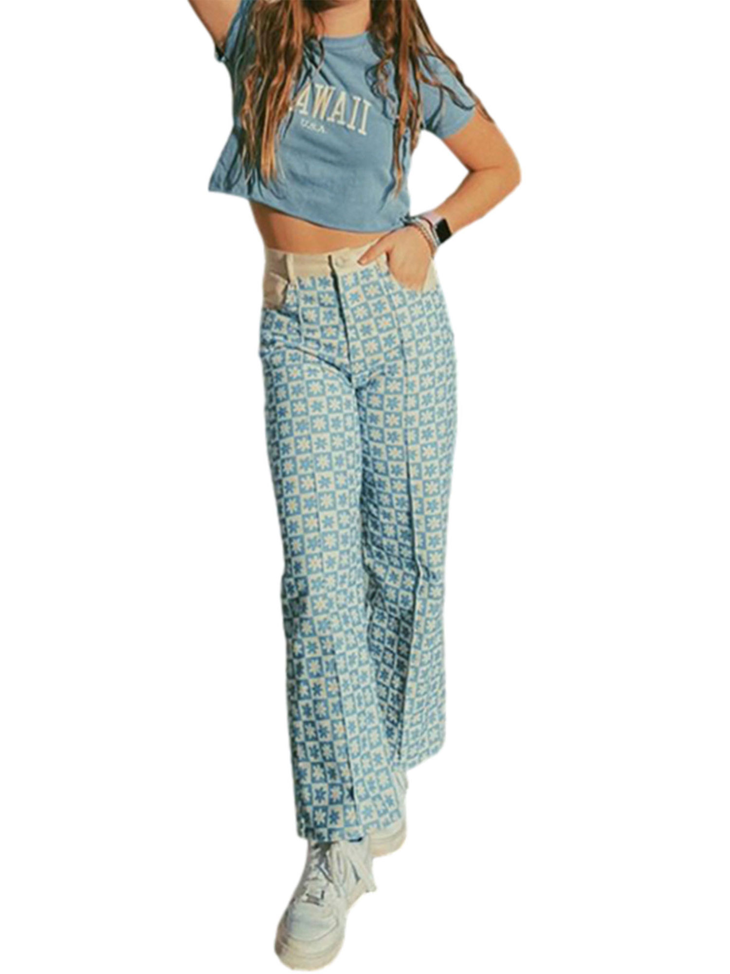 Women's Korean Straight Jeans Fashion 