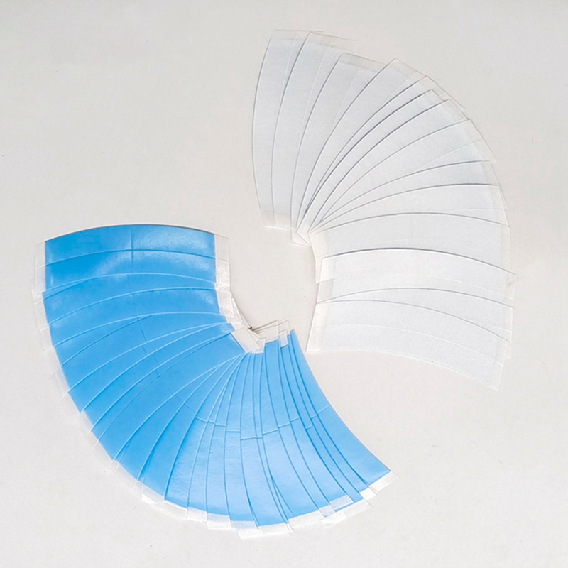 36Pc/Lot Blue Fixed Double Tape Wig Adhesive Extended Hair Tape Waterproof for Toupee Lace Wig Film with Slitting Line. 