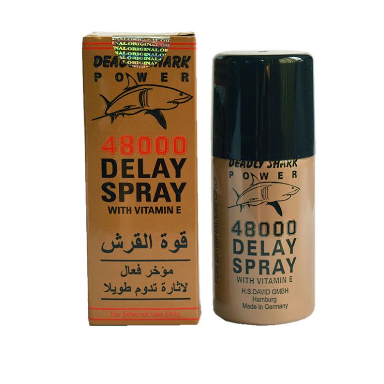 18+ Adults Deadly Shark 48000 Strong Men's Ejaculation Delay, Long Time Sex Spray with Extra Vitamin E  Advance Formula Made In Germany. 