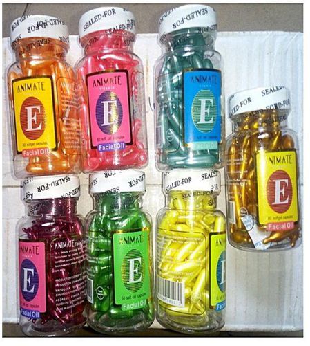Animate Vitamin E Facial Capsules Serum Oil Enriching with Aloe Vera 11. 