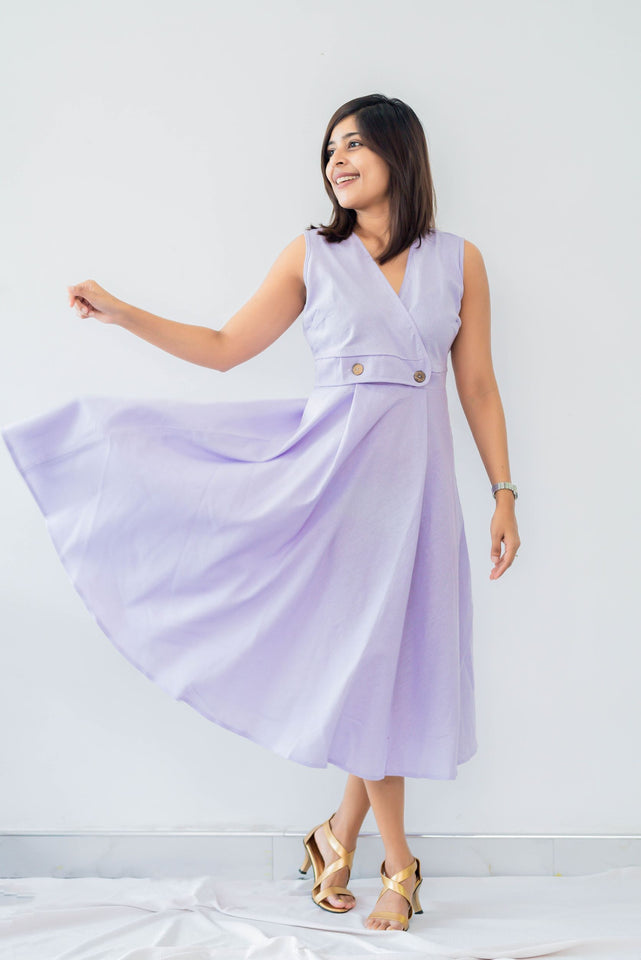 Sweet Escape Linen Midi Dress. 