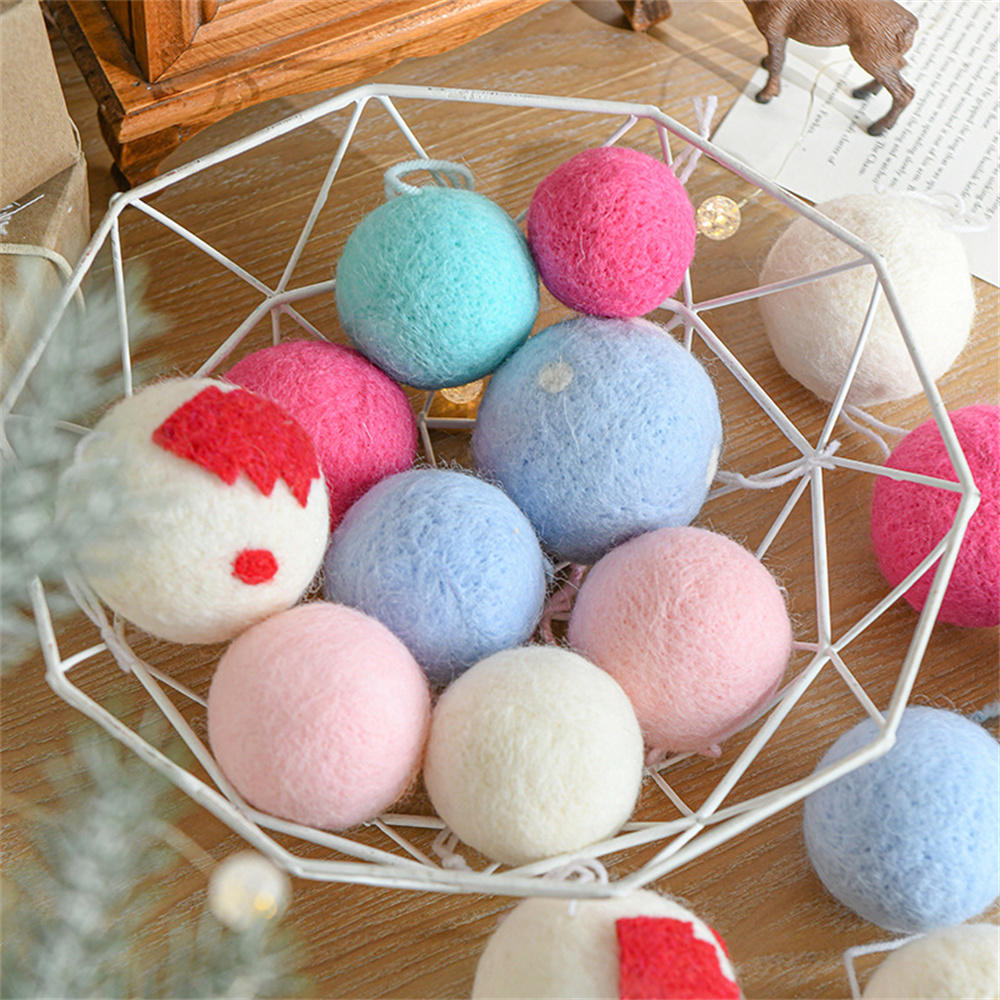 Christmas Wool Felt Balls Christmas Tree Decor Christmas Ornament Supplies Christmas Tree Decoration Christmas Ornaments Christmas Decorations. 