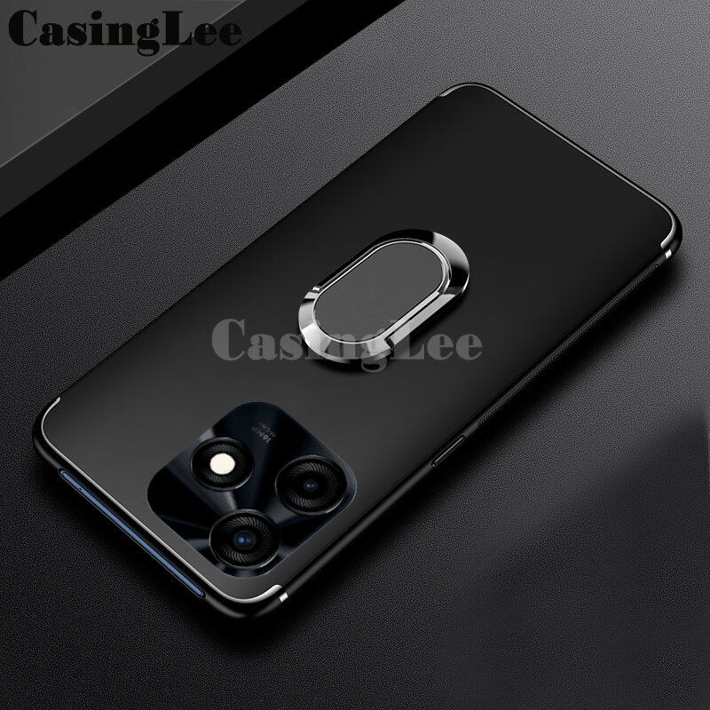 For Tecno Spark 10 Case Soft matte full Protector Shockproof Car Magnetic Holder Ring Phone Cover Casing hp Tecno Spark 10 Phone cases. 