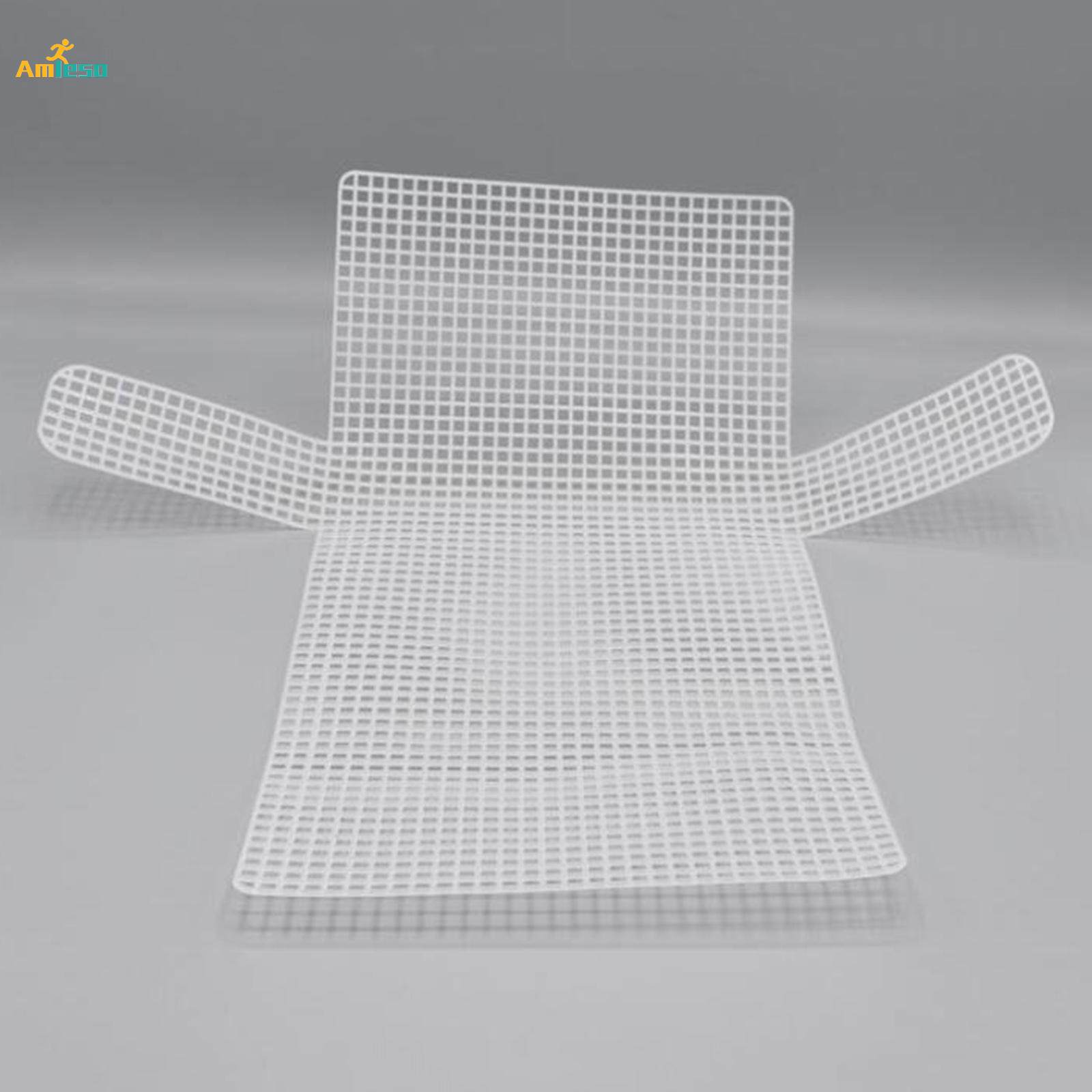 6 Clear Plastic Canvas Sheets for Bag Embroidery Knit Purse. 
