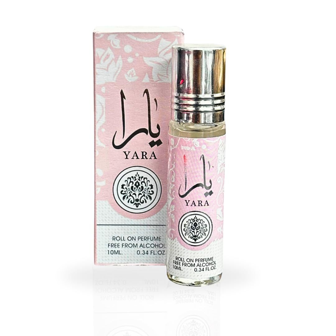 Easy to carry 10ml Middle Eastern Arabic perfume lattafa YARA long lasting fragrance ball shaped perfume. 
