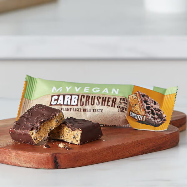 MyProtein Carb Crusher Protein Bar Banoffee Flavor 60g Bar. 