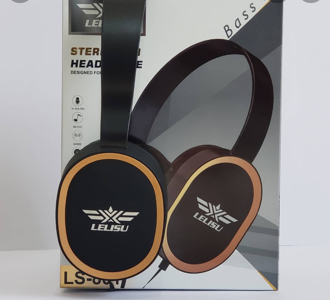 Gaming Headset EXTRA BASS Lelisu LS-801  Earphone Wired Gamer Headphone. 