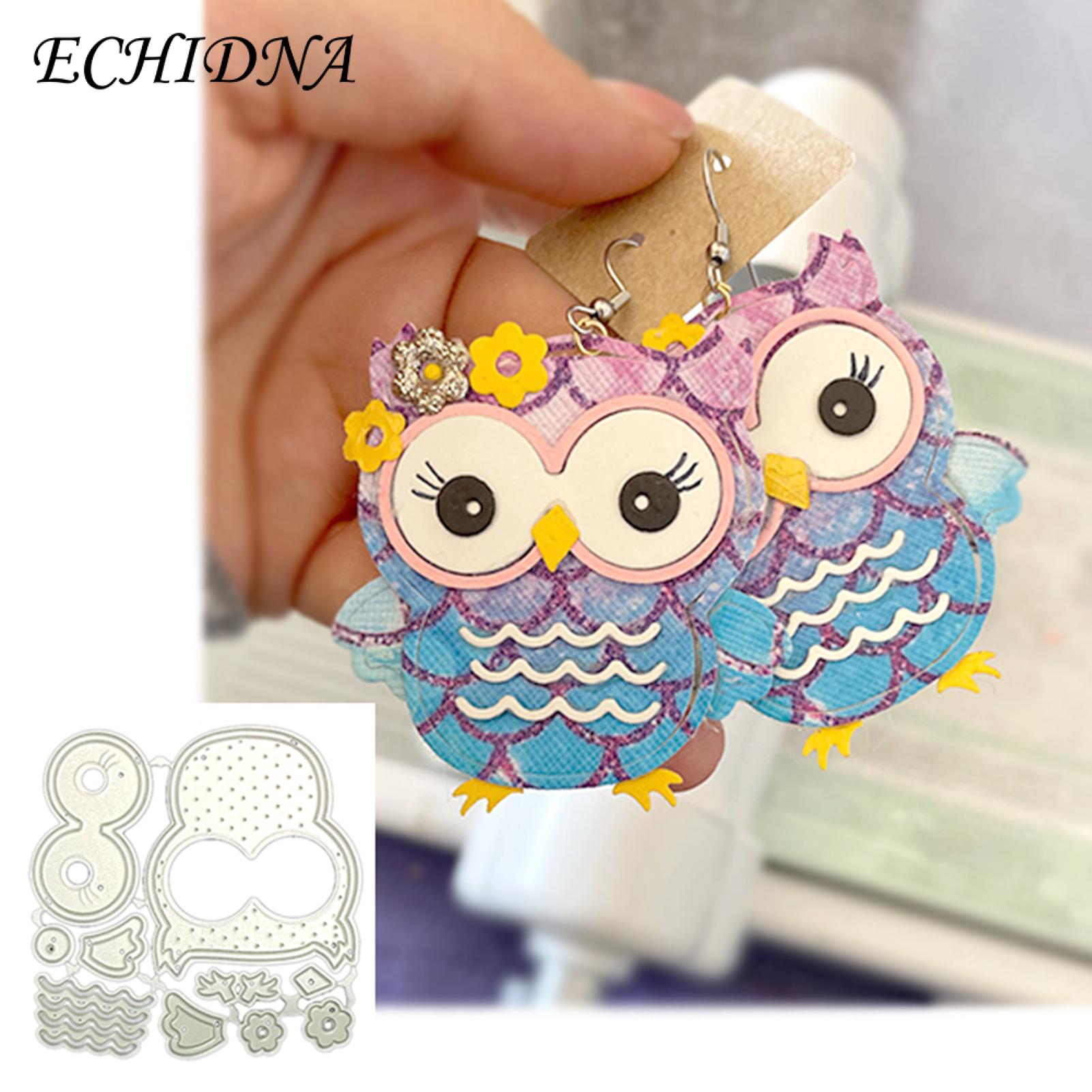 ECHIDNA Cut Die Mould Sturdy Scrapbook DIY Handicrafts Making Owl Cut Die Mould. 