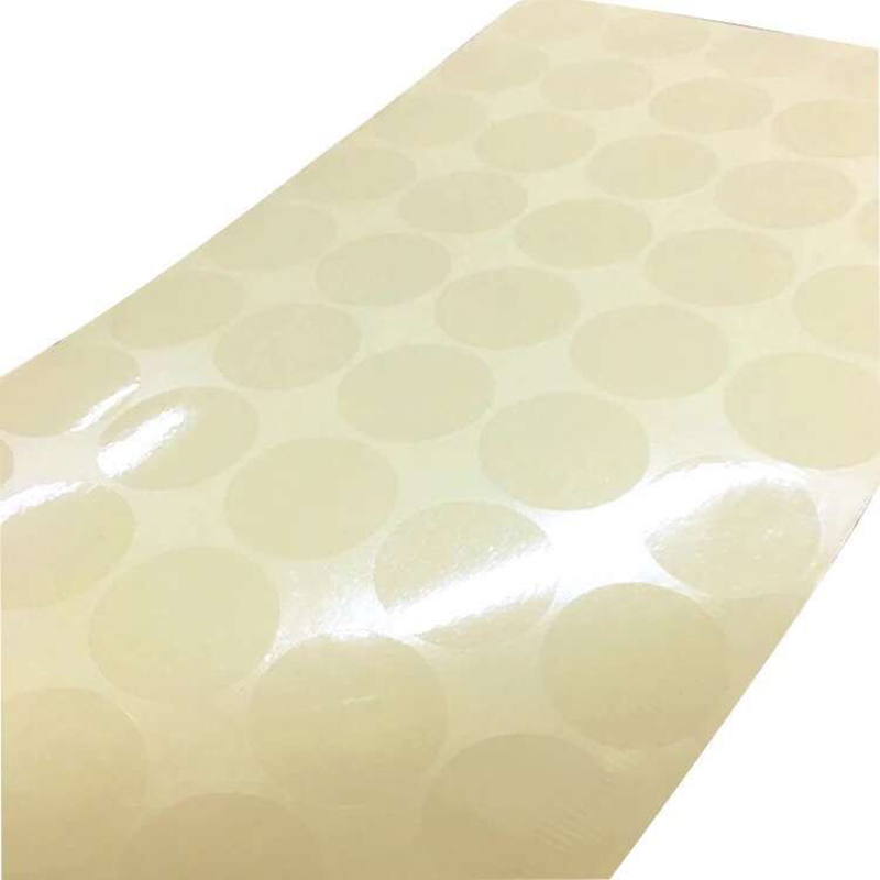 1000 15MM clear round sticker round transparent labels circle PVC Sealing labels. 