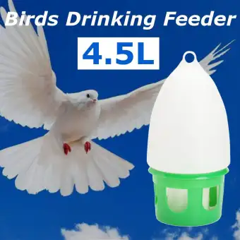 4 5l Water Dove Drink Dispenser Pigeon Birds Canary Drinker Feeder