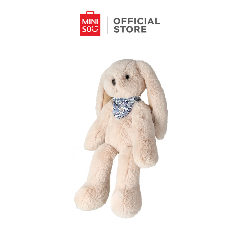 MINISO 8in Scarf Rabbit Plush Toy. 