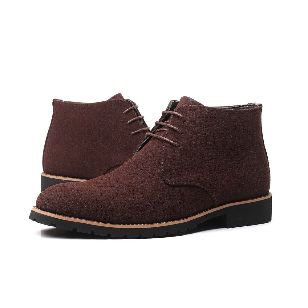 【ZIME】Shoes Man Spring New Fashion Casual Men Ankle Chelsea Boots Male Shoes Cow Suede Leather Slip On Motorcycle Man Bootgy6