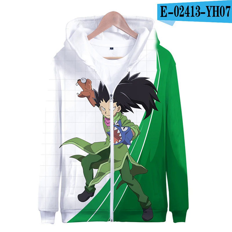 Hoodies Game Beyblade 3D Print Zipper Sweatshirts Boys Girls Sweatshirts Children Fashion Long Sleeve Oversize Hoodie Coat. 