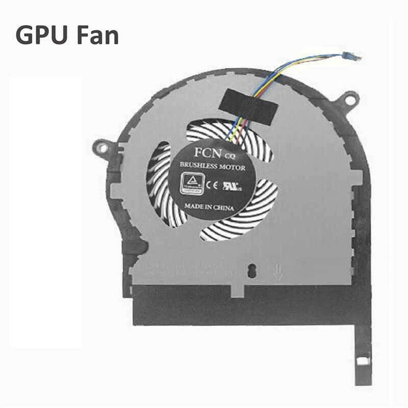 CPU & GPU Cooling Fan for Asus TUF FX504 FX80 FX80GD Laptop One Pair. 