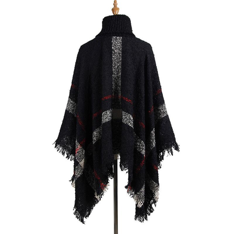 high neck shawl