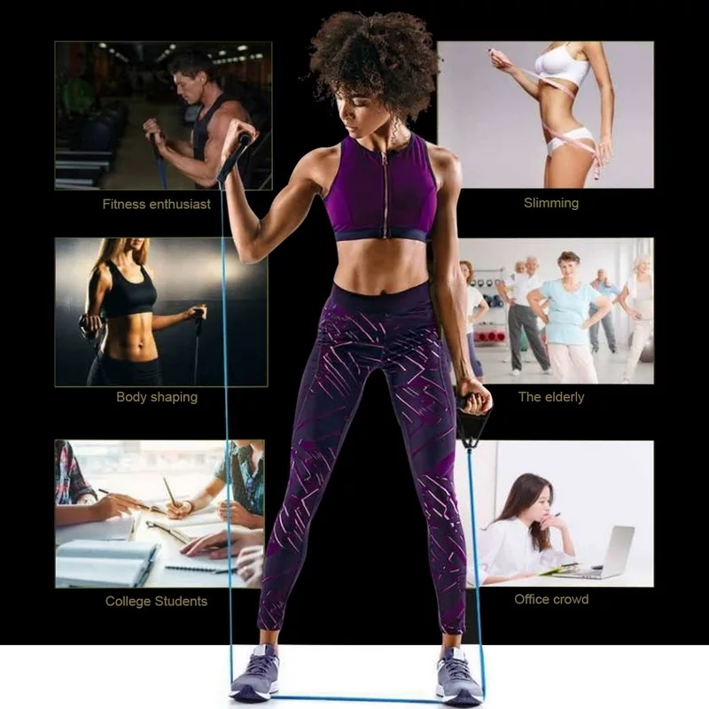 Yoga Pull Rope Elastic Resistance Bands Fitness Workout Exercise Tubes  Sports & Outdoors Exercise & Fitness Fitness Accessories Exercise Bands. 